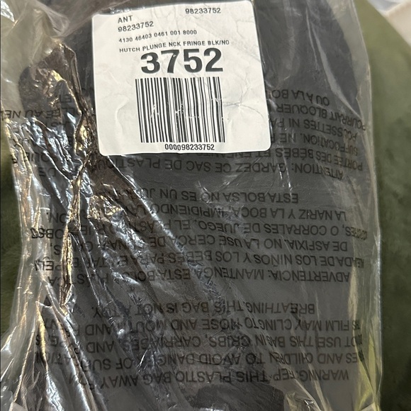 NWT! Anthropologie Hutch Plunge Halter Fringe Knit Midi Dress - Size XL 🐌 - Picture 5 of 5